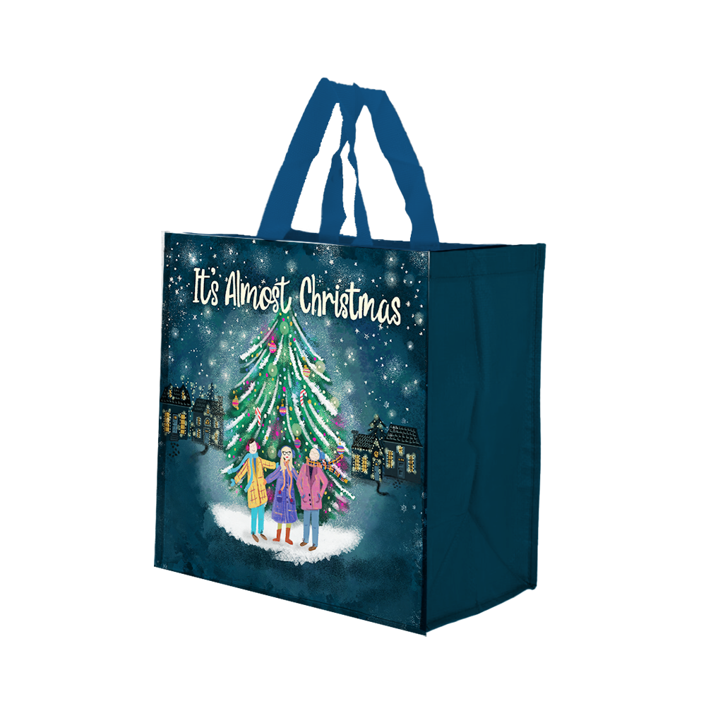 Clearance under $5-Shldybc Christmas Gift Bag Non-Woven Fabric Laminated  Cartoon Tote Bag Eco-Friendly Shopping Bag, Summer Savings Clearance 